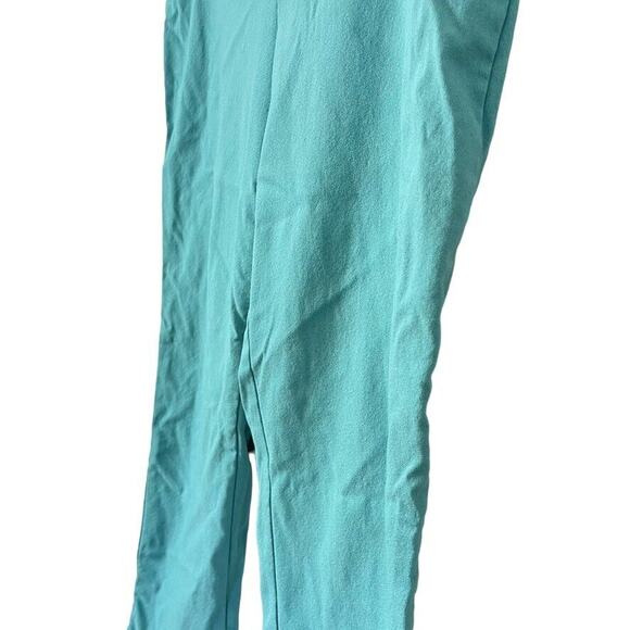 Chicos Easywear Womens Pull On Blue Stretch Tapered Leg Flat Front Pants 1 / M - Picture 11 of 16